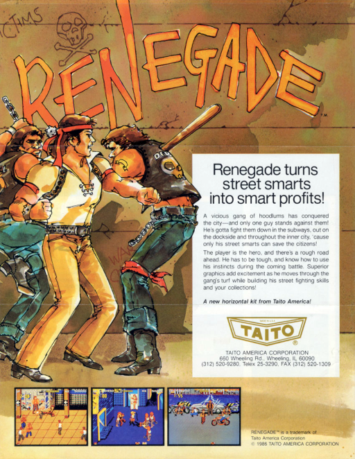 Renegade (US) Game Cover